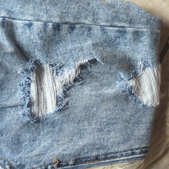 TINSELTOWN Skinny Frayed Distressed Light Acid Washed Jeans Juniors 3 - Picture 4 of 6